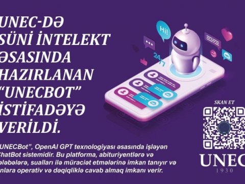 Abituriyentlərə dəstək: “UNECBot” gəldi 