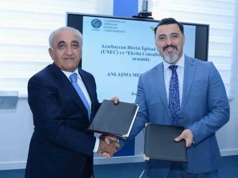UNEC ilə Ekvita Consulting arasında memorandum imzalanıb