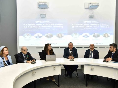 “Kosmik elm simpoziumu: görkəmli alimlərlə dialoq” – ADNSU-da tədbir