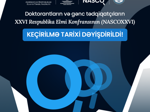  Respublika Elmi Konfransının keçirilmə tarixi dəyişdirilib 