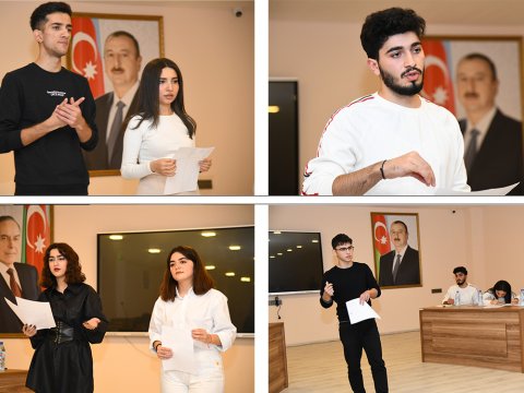 BMU-da gənc sahibkarların inkişafı ilə bağlı şou-debat keçirilib