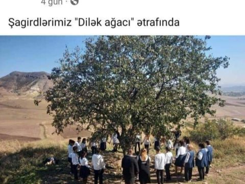 Məktəb rəhbərliyi şagirdləri pirə aparıb
