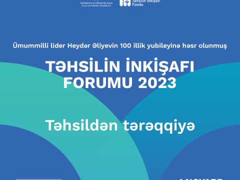Sabah Təhsilin İnkişafı Forumu keçiriləcək