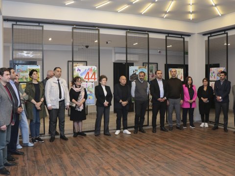 Memarlıq fakültəsinin tələbələrinin sərgisi açıldı
