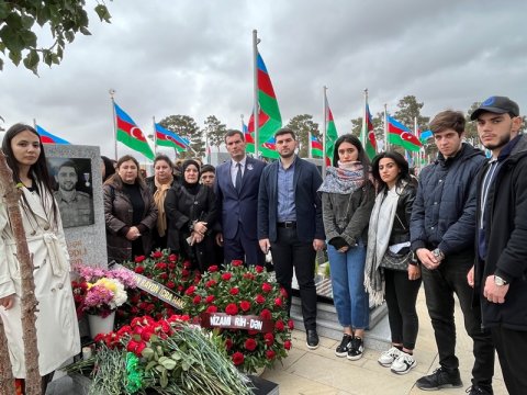 UNEC-in şəhid məzununun üçüncü ildönümü keçirilib