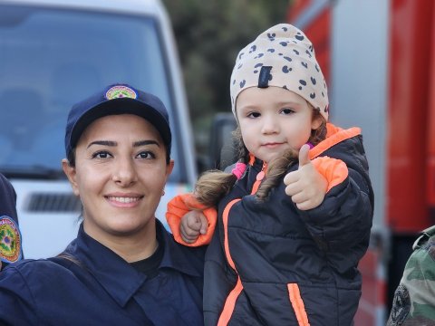 Uşaq bağçasında təlim keçirilib - VİDEO