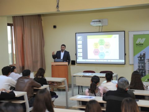 Sənaye mühəndisliyi ixtisasında təhsil alan tələbələr üçün seminar...