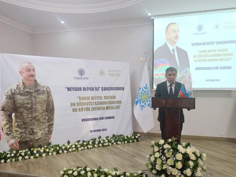 “Heydər Əliyev İli” çərçivəsində elmi seminar keçirilib