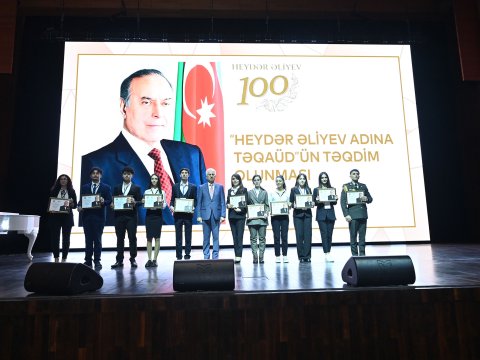 BMU tələbələrinə “Heydər Əliyev adına təqaüd” təqdim olunub