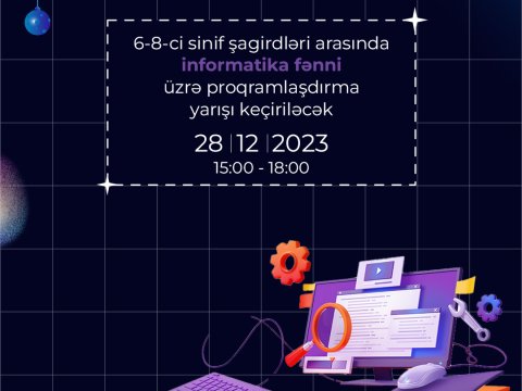 6-8-ci sinif şagirdləri arasında proqramlaşdırma yarışı keçiriləcək