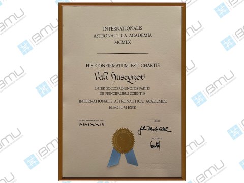 BMU-nun professoru Beynəlxalq Astronavtika Akademiyasının müxbir üzvü seçilib