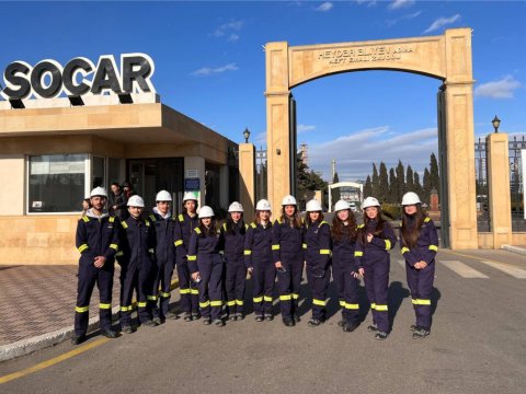 BMU tələbələri Neft Emalı Zavodunda təcrübə gəzintisində olublar