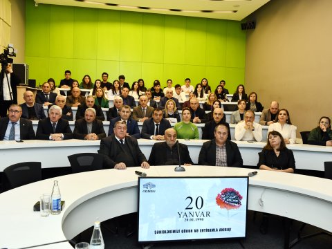 ADNSU-da 20 Yanvar şəhidlərinin xatirəsi ehtiramla yad olunub