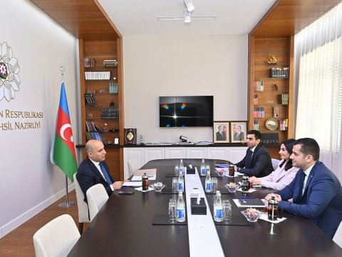 Elm və təhsil naziri üçüncü “Yüksəliş”in qalibləri ilə görüşüb
