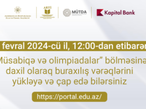 Respublika Fənn Olimpiadaları üzrə qeydiyyatdan keçən şagirdlərin nəzərinə!