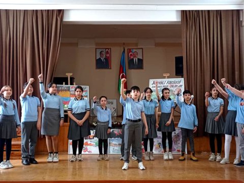 Məktəblərdə Xocalı qurbanları yad edilib