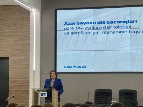 Azərbaycan Dili üzrə Sertifikasiya İmtahanı modeli təqdim olunub
