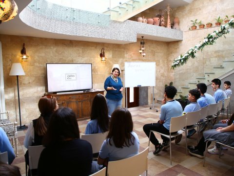 Məktəblilər bu dəfə Novruz ənənələrini müzakirə ediblər