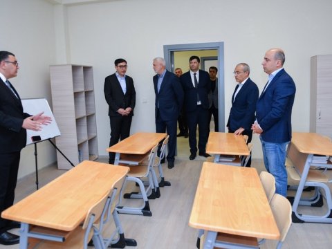 Avropa çempionatında yüksək nəticələr qazanan güləşçilər ilə görüş keçirilib