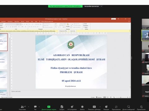Texnika elmləri üzrə dissertasiya mövzuları müzakirə edilib