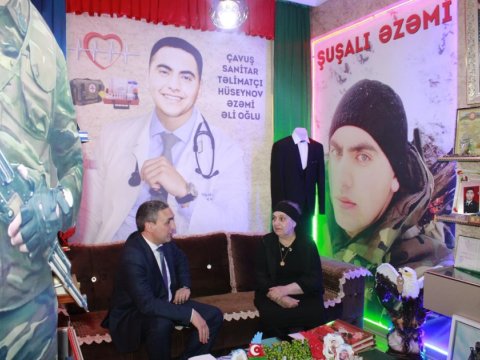 MDU kollektivi Ramazan bayramı münasibətilə şəhid ailələrini ziyarət edib- FOTO