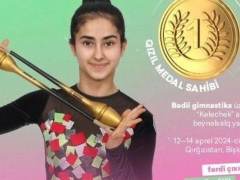 Azərbaycan gimnastı qızıl medal qazanıb