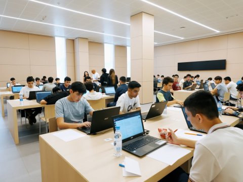 400-dən çox məktəbli və universitet tələbəsi olimpiadada iştirak edib