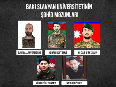 Bakı Slavyan Universitetinin şəhid məzunları - TANIYAQ