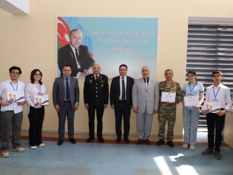Hərbi bilik yarışının qalibləri mükafatlandırılıb