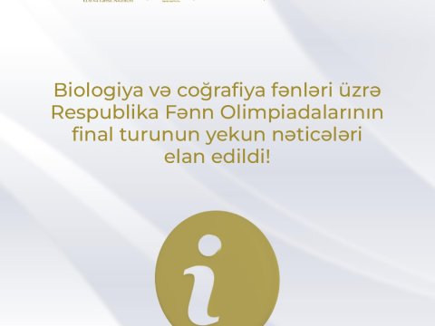 RFO-nun biologiya və coğrafiya üzrə yekun nəticələri elan edilib