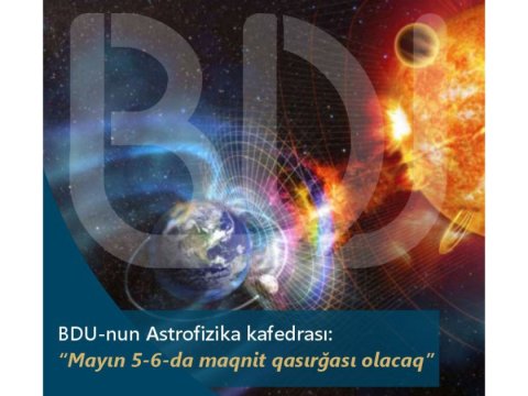 Mayın 5-6-da geomaqnit qasırğası olacaq
