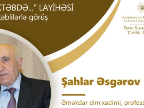 Tanınmış təhsil mütəxəssisi məktəblilərlə görüşəcək