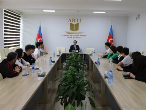 “Sabahın alimləri” XIII respublika müsabiqəsinin qalib layihələrinin müəllifləri ilə görüş olub