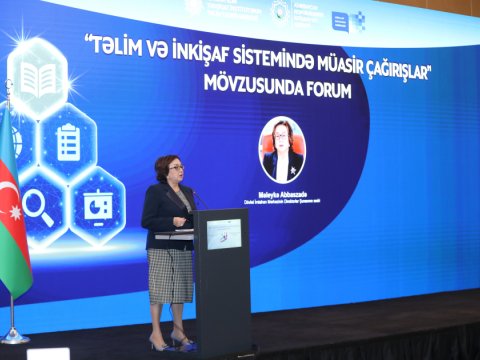 “Təlim və inkişaf sistemində müasir çağırışlar” mövzusunda forum keçirilir