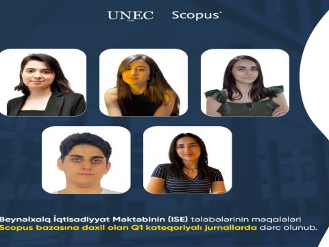 UNEC tələbələrinin məqalələri Scopus bazasında dərc olunub
