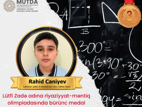 Şagirdimiz olimpiadada bürünc MEDAL QAZANIB