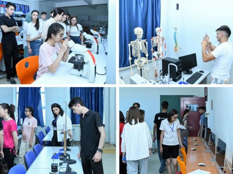 Şagirdlər BMU-nun laboratoriyaları ilə tanış olublar