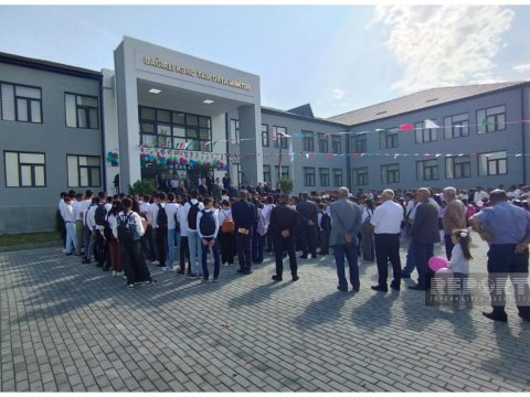 Heydər Əliyev Fondunun Şamaxıda inşa etdirdiyi məktəbin açılışı olub