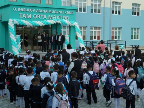 Zaqatalada yeni məktəb binası istifadəyə verilib