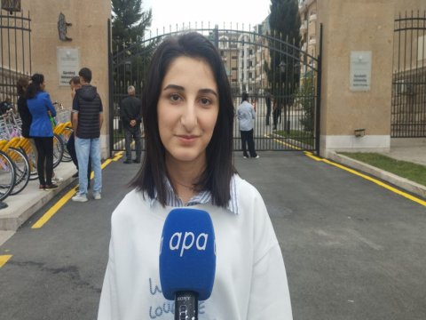 Qarabağ Universitetinin tələbəsi: Gözlədiyimizdən də mükəmməl şərait yaradılıb