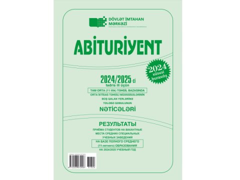 Abituriyent jurnalının xüsusi buraxılışı çapdan çıxıb