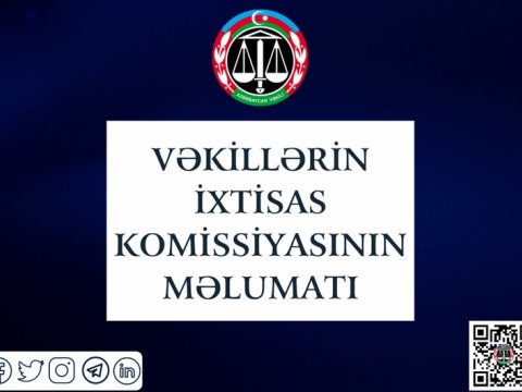 Vəkilliyə qəbulun müraciətləri elektron formada&nbsp; keçiriləcək