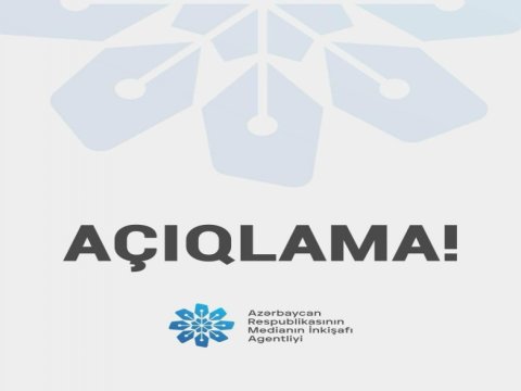 MEDİA: Azərbaycan Respublikasının Rəhbərliyi adından yayılmış saxta məlumatla bağlı açıqlama verib