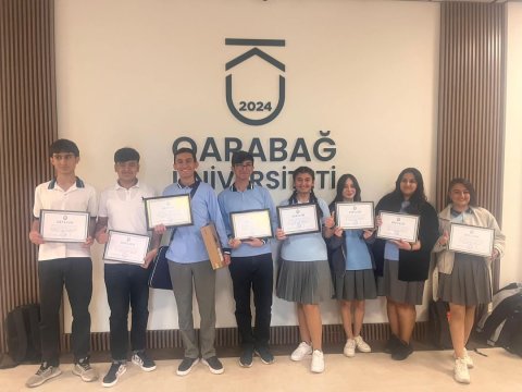 Hüquq olimpiadasının qalibləri Qarabağ Universitetində təltif EDİLDİ