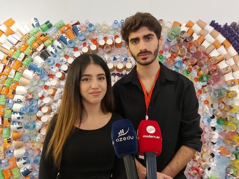 Dizayn fakültəsinin tələbələri tullantılardan əsər YARATDI