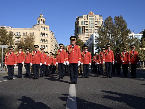 Bakıda Zəfər yürüşü keçirilib&nbsp;-YENİLƏNDİ