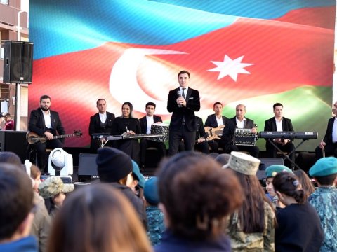 Cəbrayıl şəhərində ilk dəfə Zəfər Günü qeyd olunub