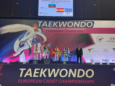 Taekvondoçularımız Avropa birinciliyini 4 medalla sonlandırıblar