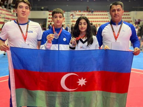 Yeniyetmələr Avropa birinciliyində 5 medal qazandılar