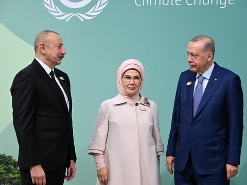 İlham Əliyev Ərdoğan və xanımını belə qarşıladı&nbsp;